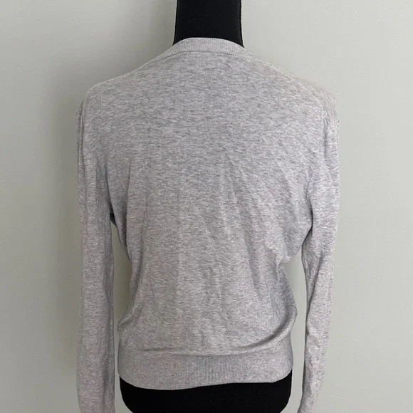 J. Crew Light Gray Women's Cardigan - Picture 2 of 3